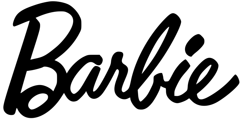 barbie logo black and white 0455780b 35dd 47a7 9d75 3fa2cade3b1e