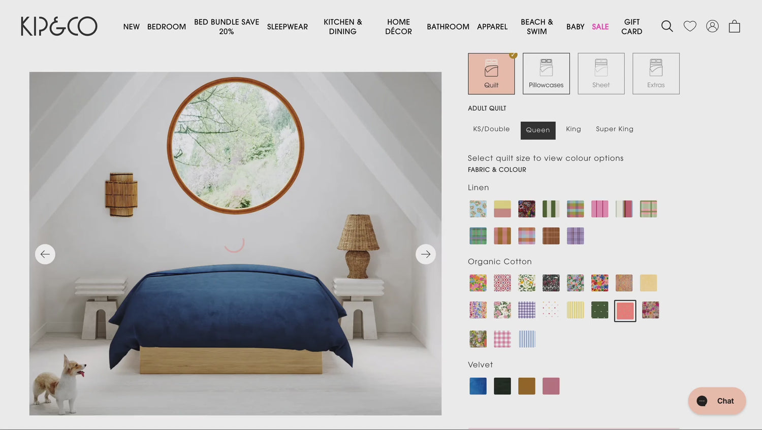 Load video: Kip&amp;Co 3D bed builder walkthrough
